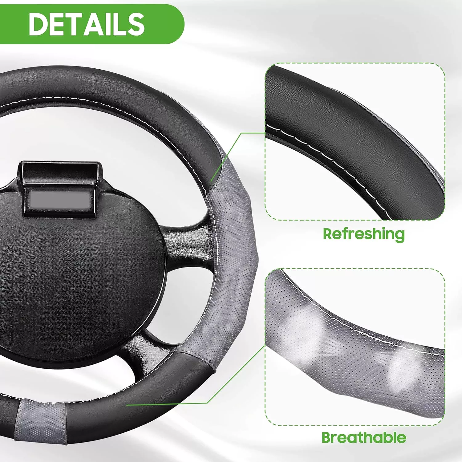 13 Inch Golf Cart Steering Wheel Cover for EZGO TXT and RXV, Comfortable to Hold - 10L0L