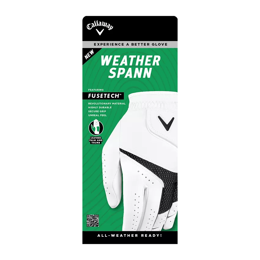 (3 Pack) Callaway Weather Spann 2023 Golf Glove (mens)