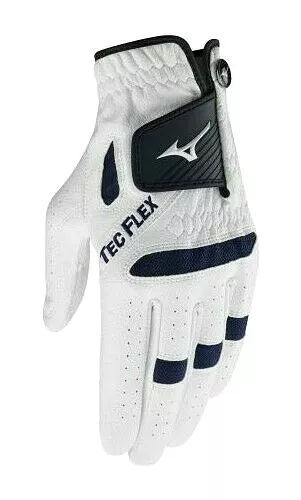 (3 Pack) Mizuno Men's Tec Flex Soft Golf Glove LH/RH White/Black