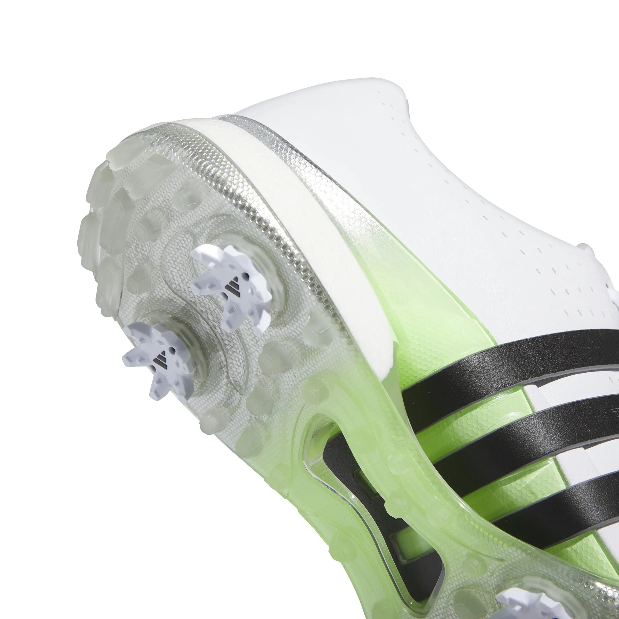 adidas Tour360 24 BOOST Golf Shoes - Cloud White / Core Black / Green Spark