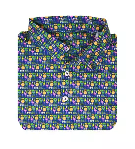 Albatross Polo - Medieval w/ All-Over Pool Party Pattern