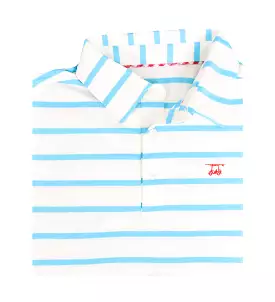 Albatross Polo - White w/ Bell Stripes