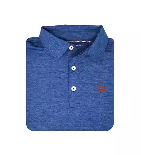 Albatross Youth Polo - Heather Royal Blue