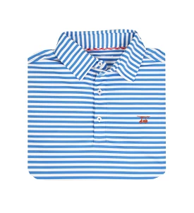 Albatross Youth Polo - Regatta/White Wide Stripe