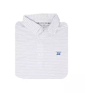 Albatross Youth Polo - White w/ Lavender Stripes