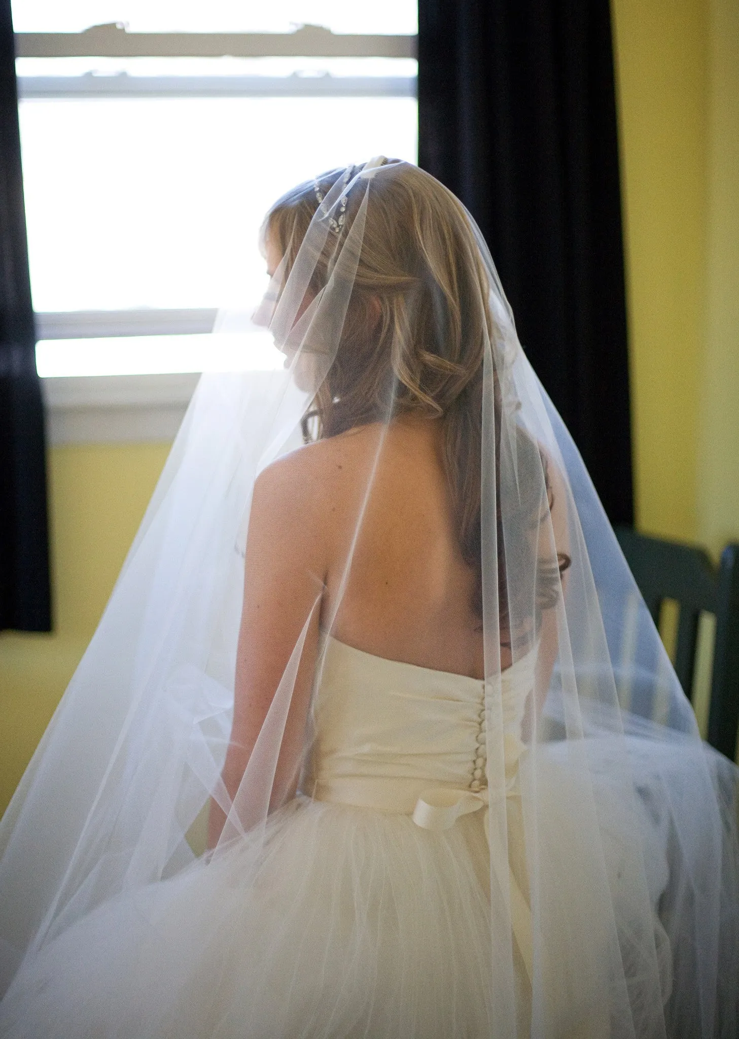 Amsale Blue Label 'Calista' Strapless Duchess Satin Wedding Gown