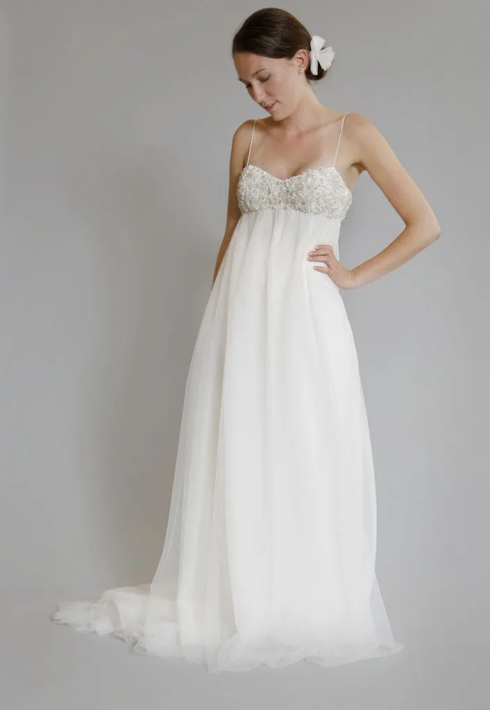 Amsale 'Juliette' Ivory Tulle Gown