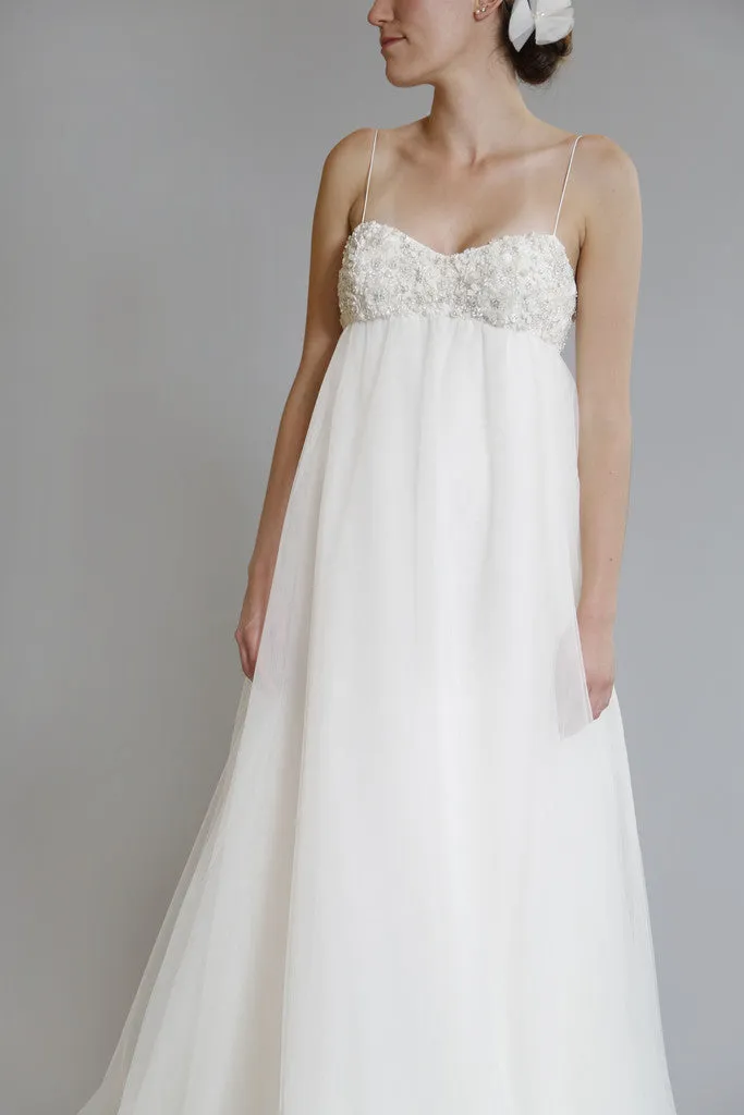 Amsale 'Juliette' Ivory Tulle Gown