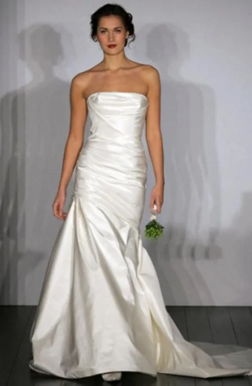 Amsale Mischka Trumpet Wedding Dress