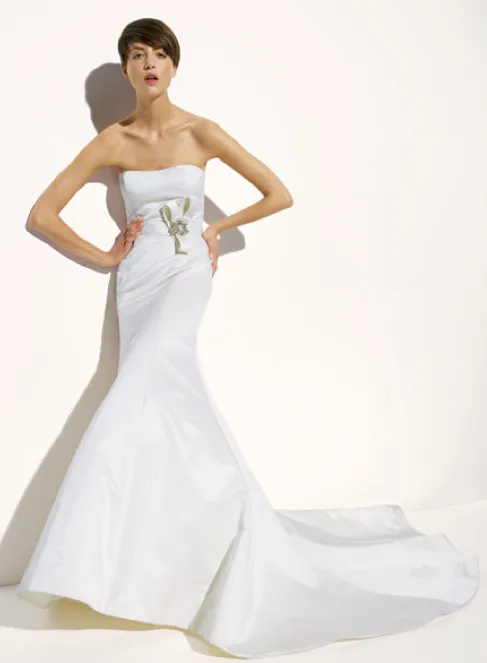 Amsale 'Nicole' Trumpet Wedding Dress