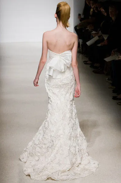 Amsale 'Penelope' Floral Wedding Dress