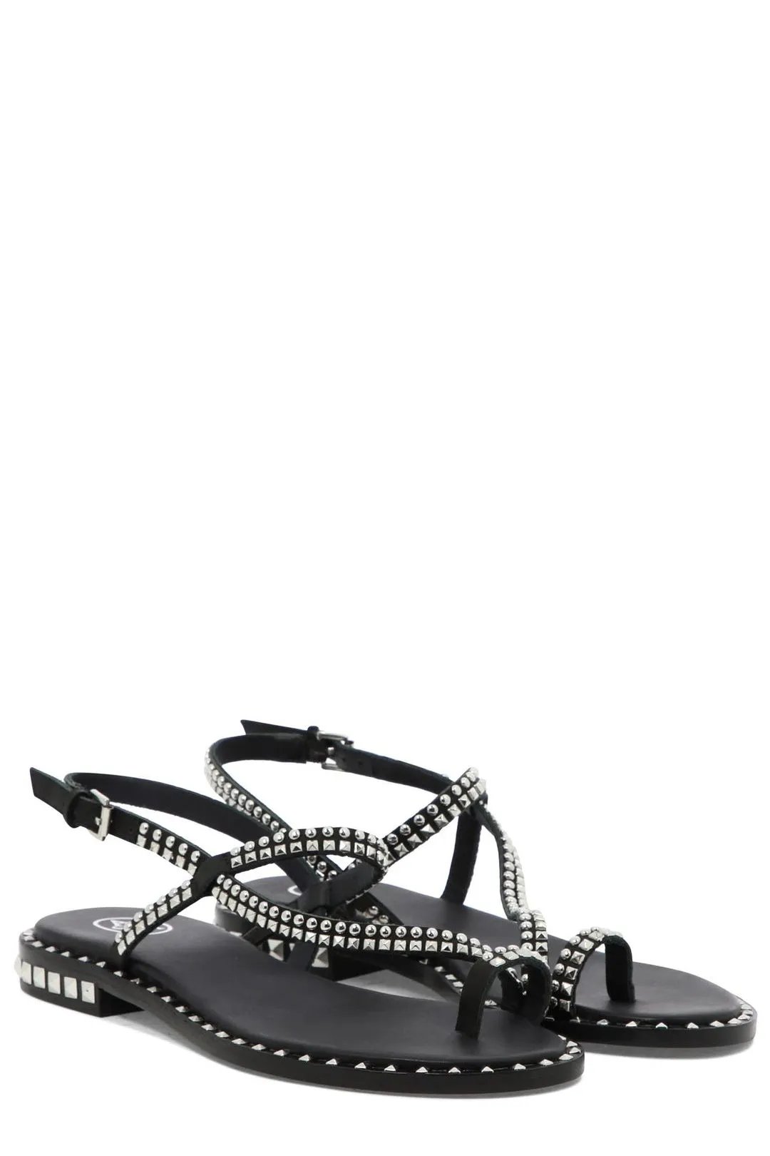 Ash Pearl Buckle Fastened Sandals