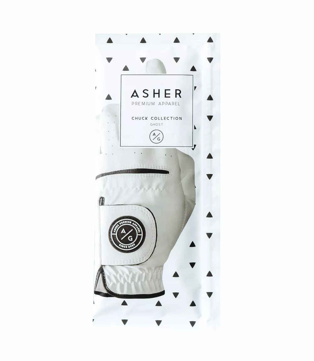 Asher Golf Glove Ghost Chuck 2.0 - White