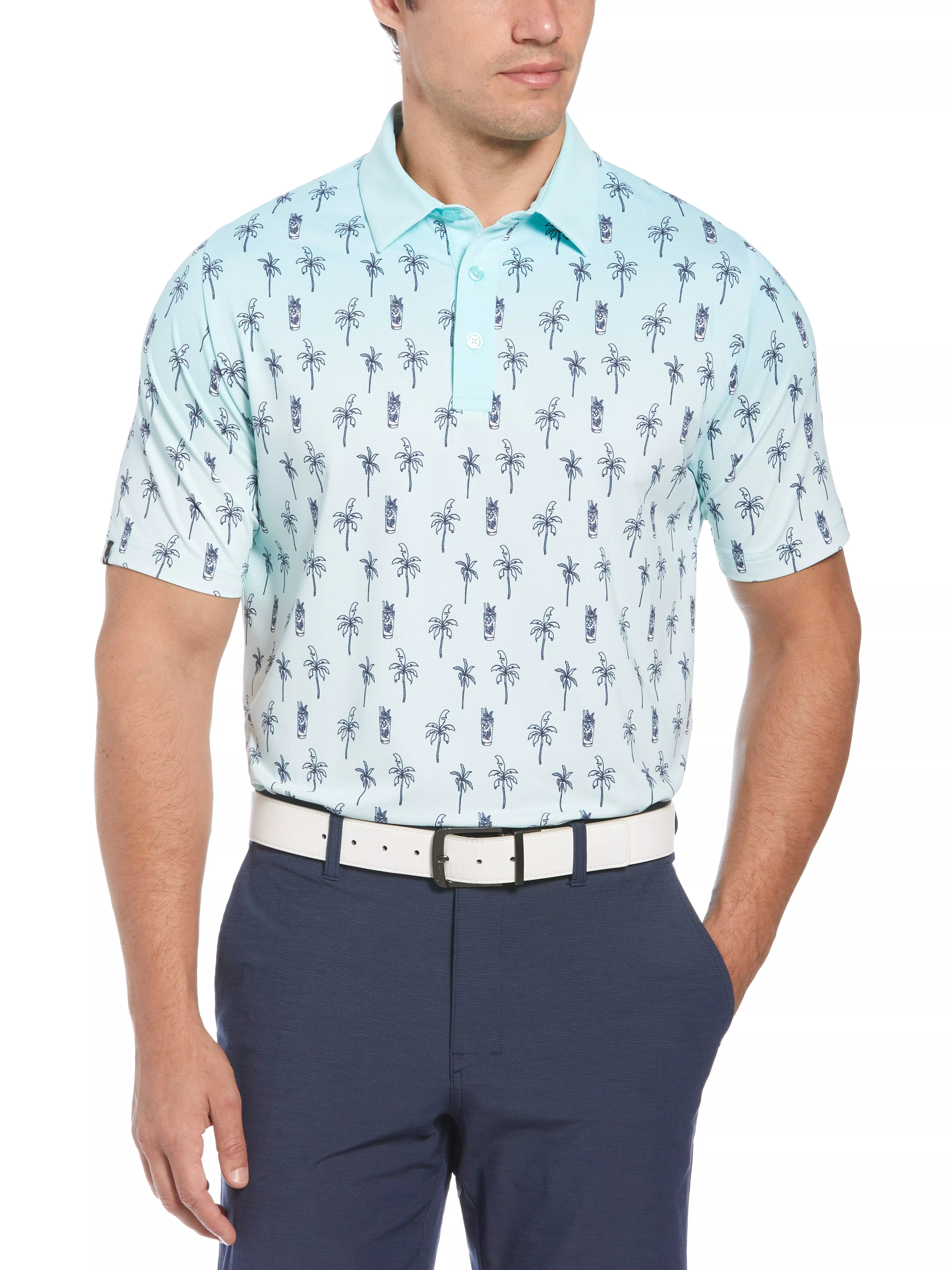 Big & Tall Mojito Ombre Print Golf Polo