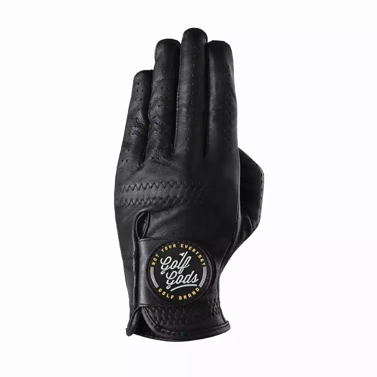 Black Cabretta Leather Golf Glove 3 PACK