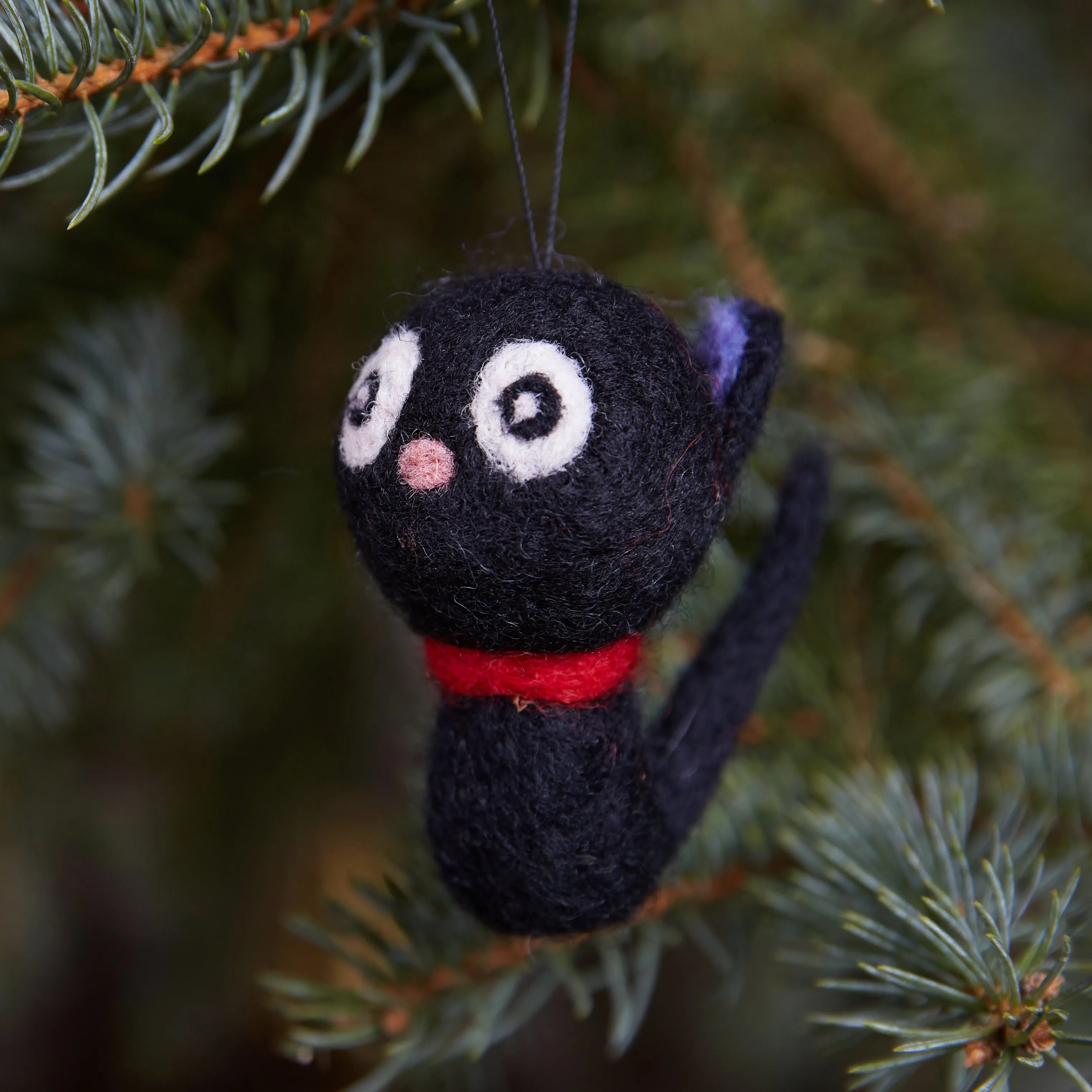 Black Cat Woolie Ornament