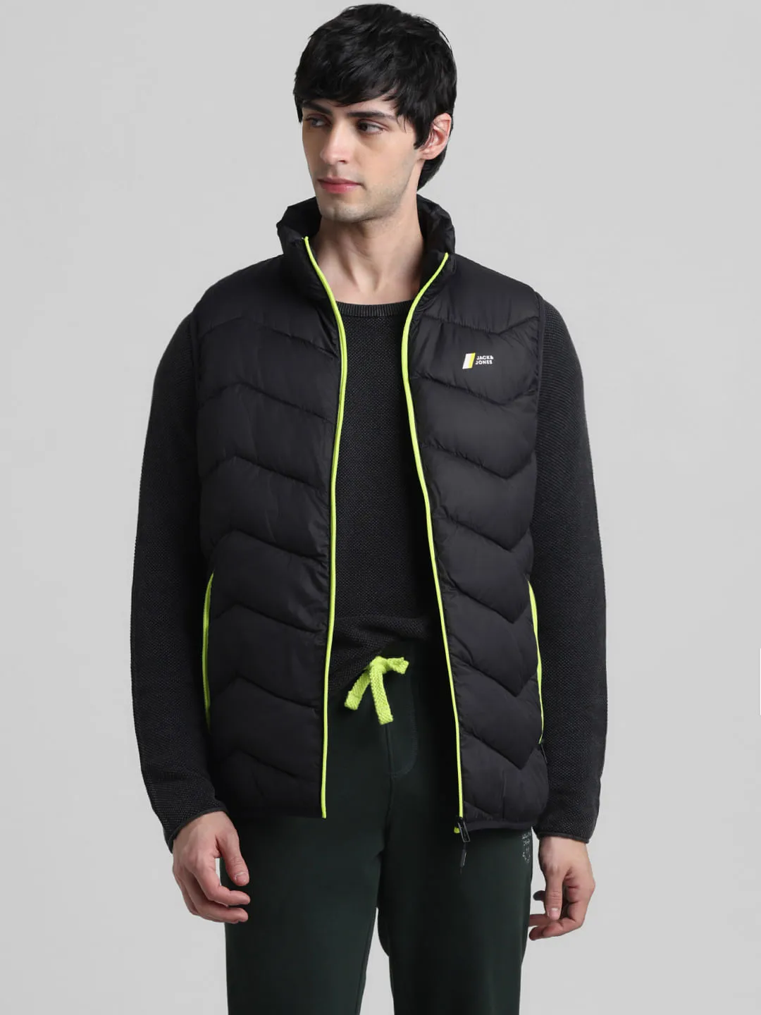 Black Sleeves Puffer Bodywarmer