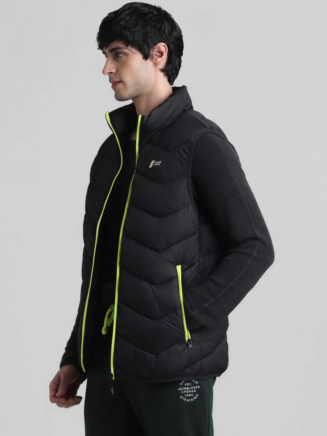 Black Sleeves Puffer Bodywarmer