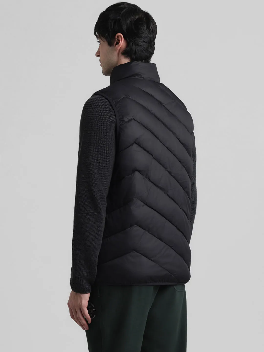 Black Sleeves Puffer Bodywarmer