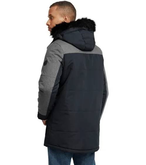 BLEND Herren Winter-Parka Jacke Mikael mit abnehmbarem Kunstpelz 20712323ME