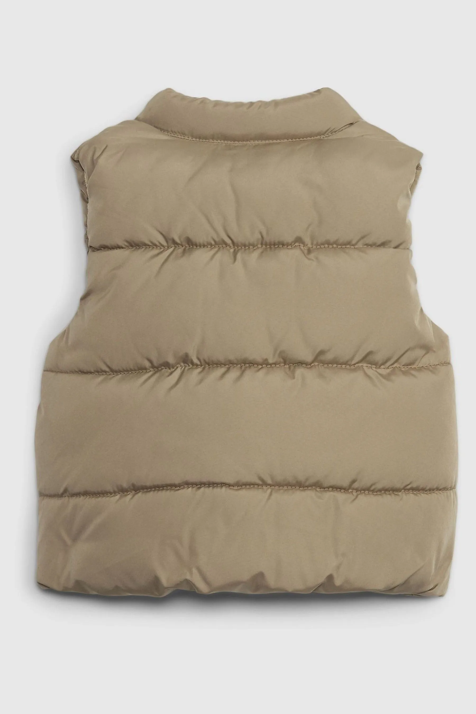 Brown Utility Puffer Gilet