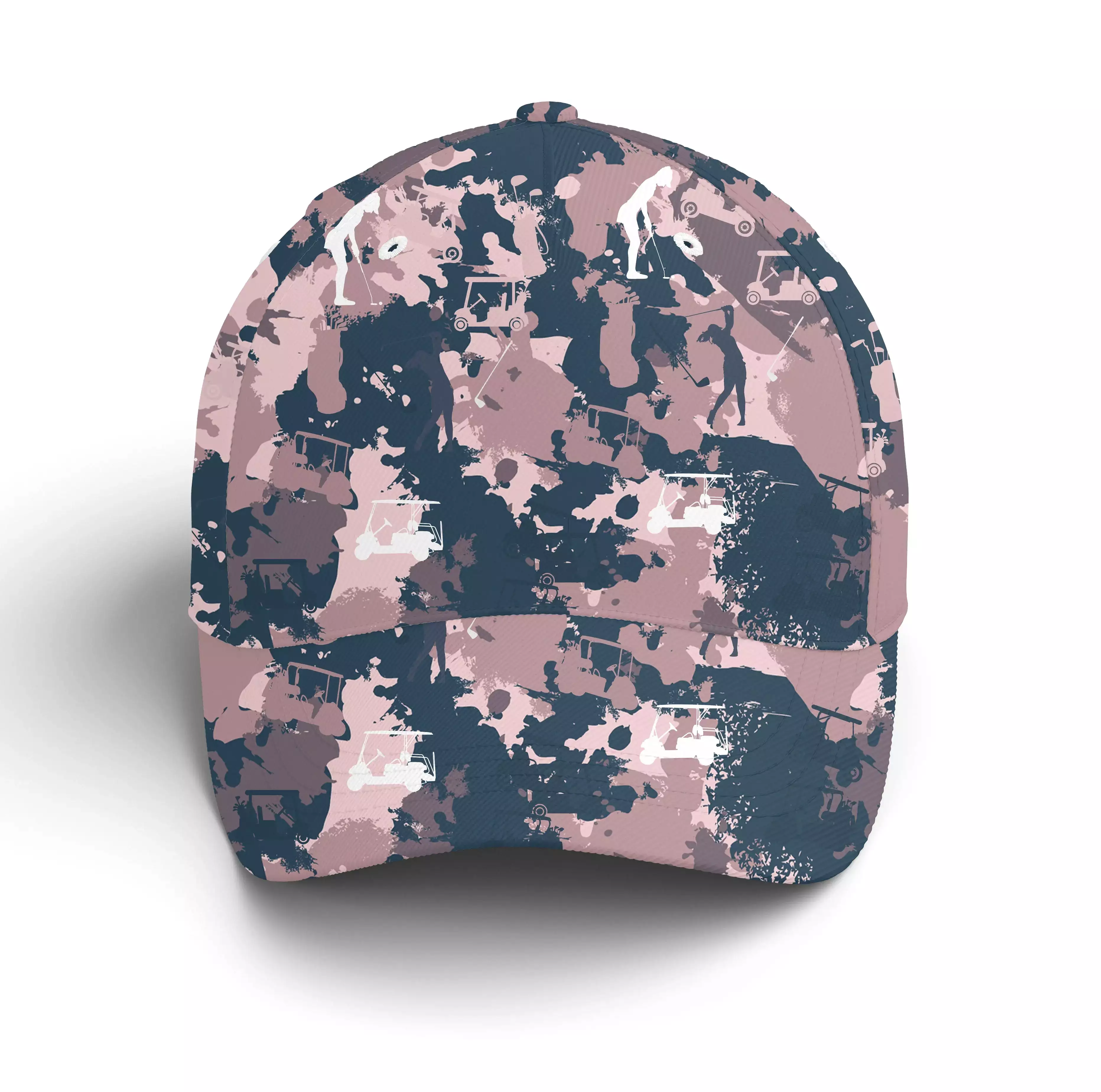 Casquette De Golf Performance, Cadeau Original Pour Fans De Golf, Camouflage Rose Golf - CT01092216