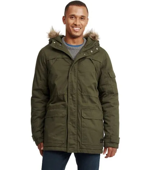 Chaqueta de ocio para hombre SOLID parka de invierno ajuste regular Danello