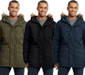 Chaqueta de ocio para hombre SOLID parka de invierno ajuste regular Danello