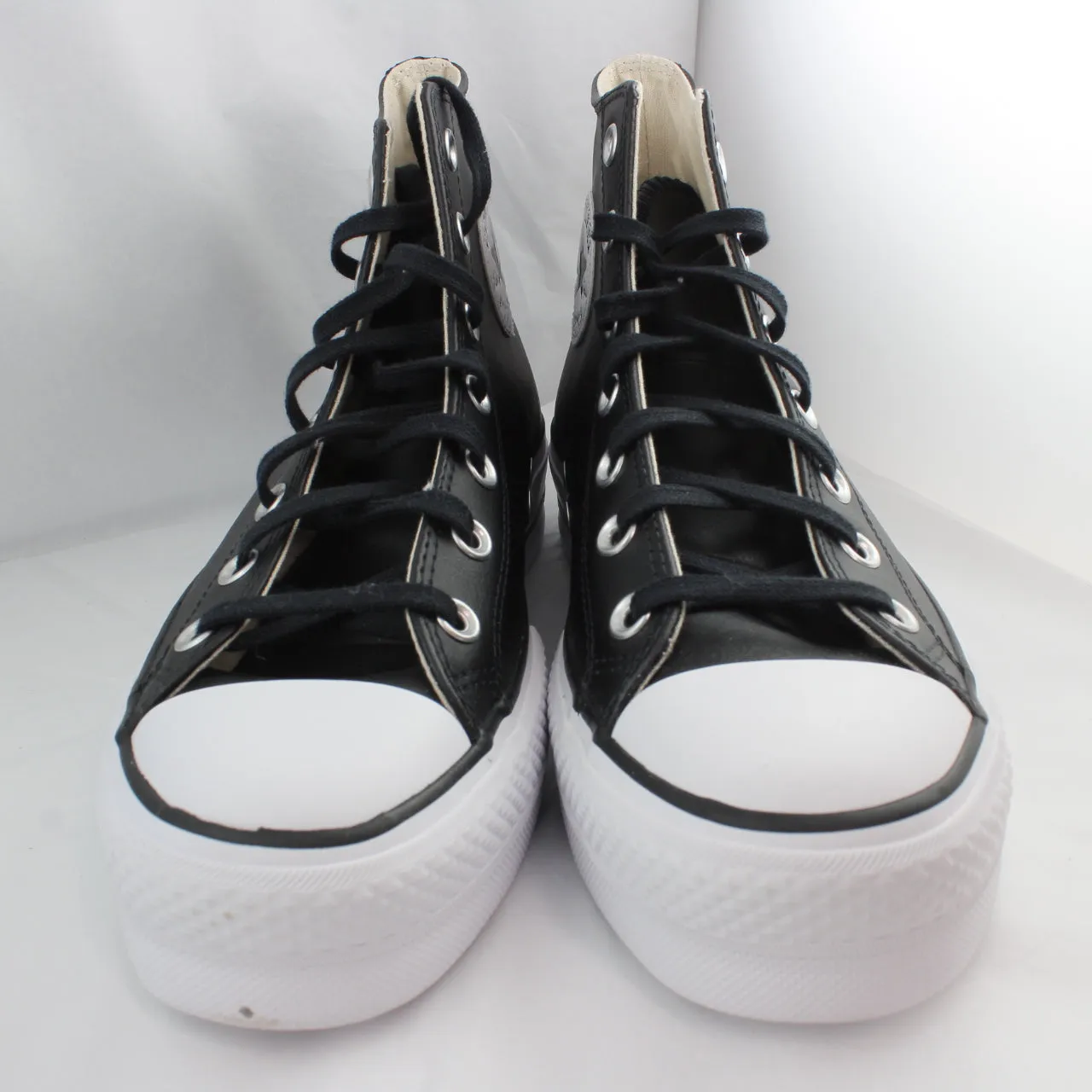 Converse All Star Lift Hi Black White White Leather