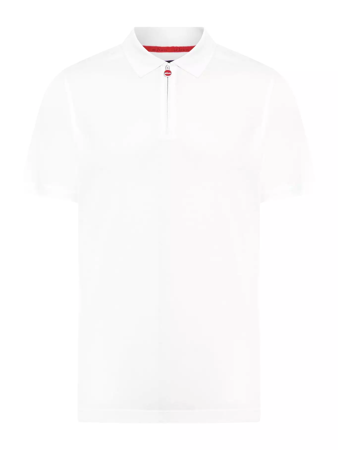 Cotton polo shirt with zip