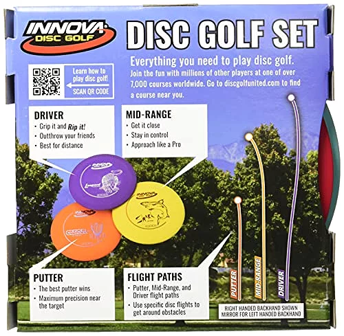 Disc Golf Set – Driver, Mid-Range & Putter - Christmas Golf Gifts