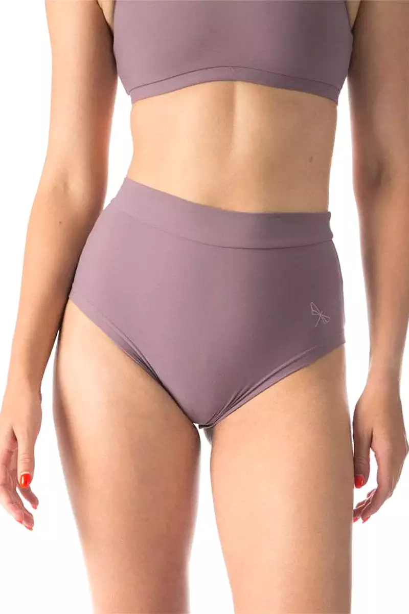 Dragonfly Lola High-Waisted Shorts - Lilac