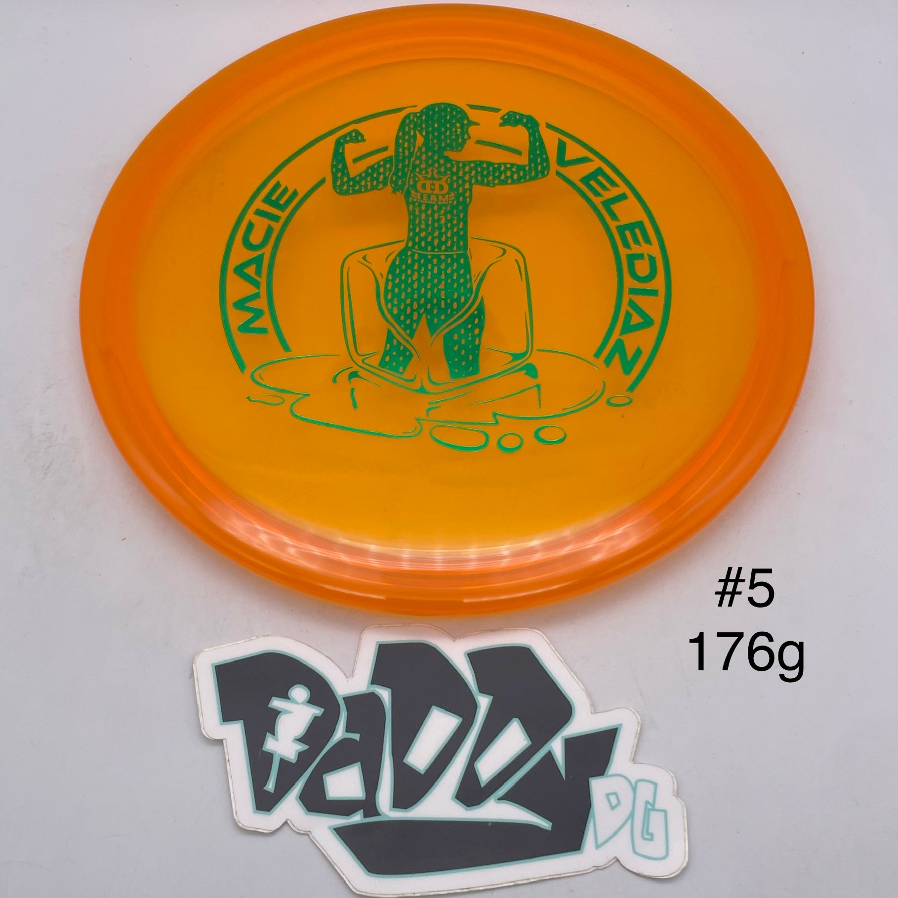 Dynamic Discs Lucid Ice Justice 2022 Team Series Macie Velediaz Stamped Midrage