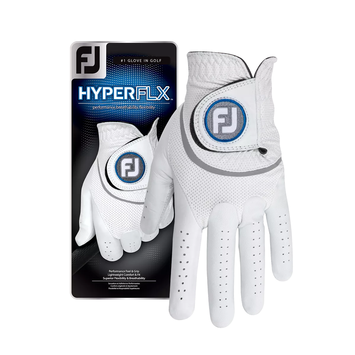 FootJoy HYPERFLX Men's Golf Glove Left Hand White