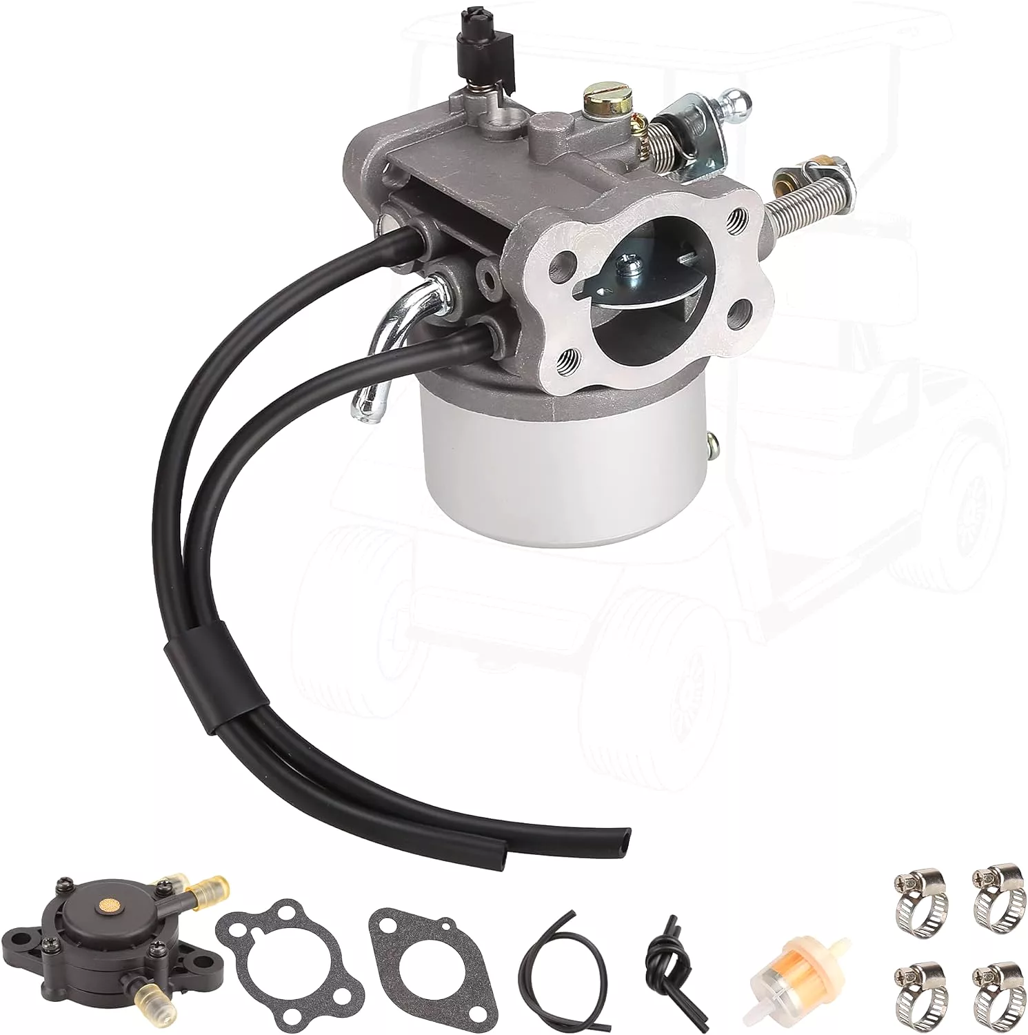 For EZGO Golf Cart Carburetor Fuel Pump Kit for TXT 1991-up 4-Cycle Mode - 10L0L