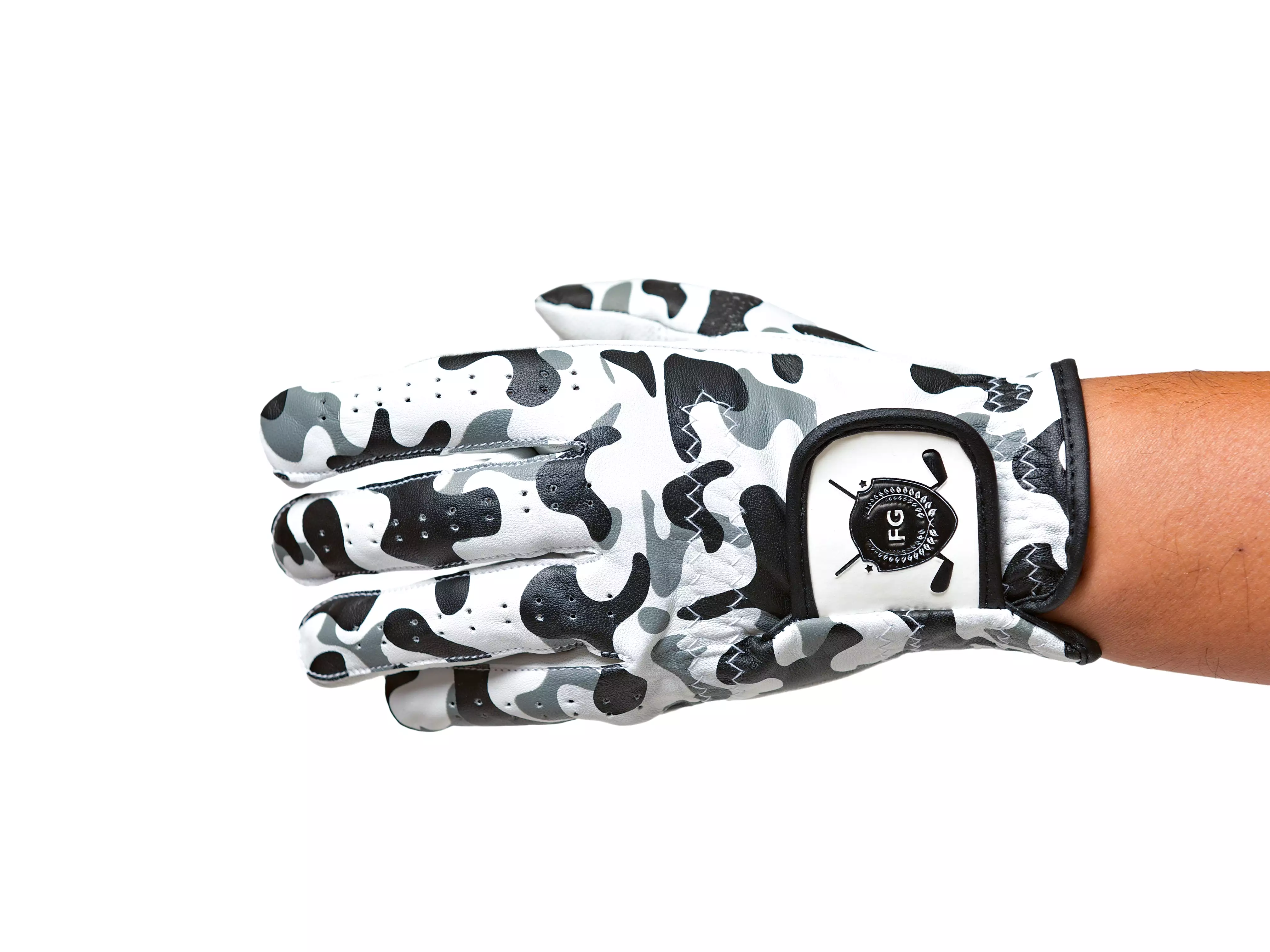 Fresco Golf Glove Gray Black Camo