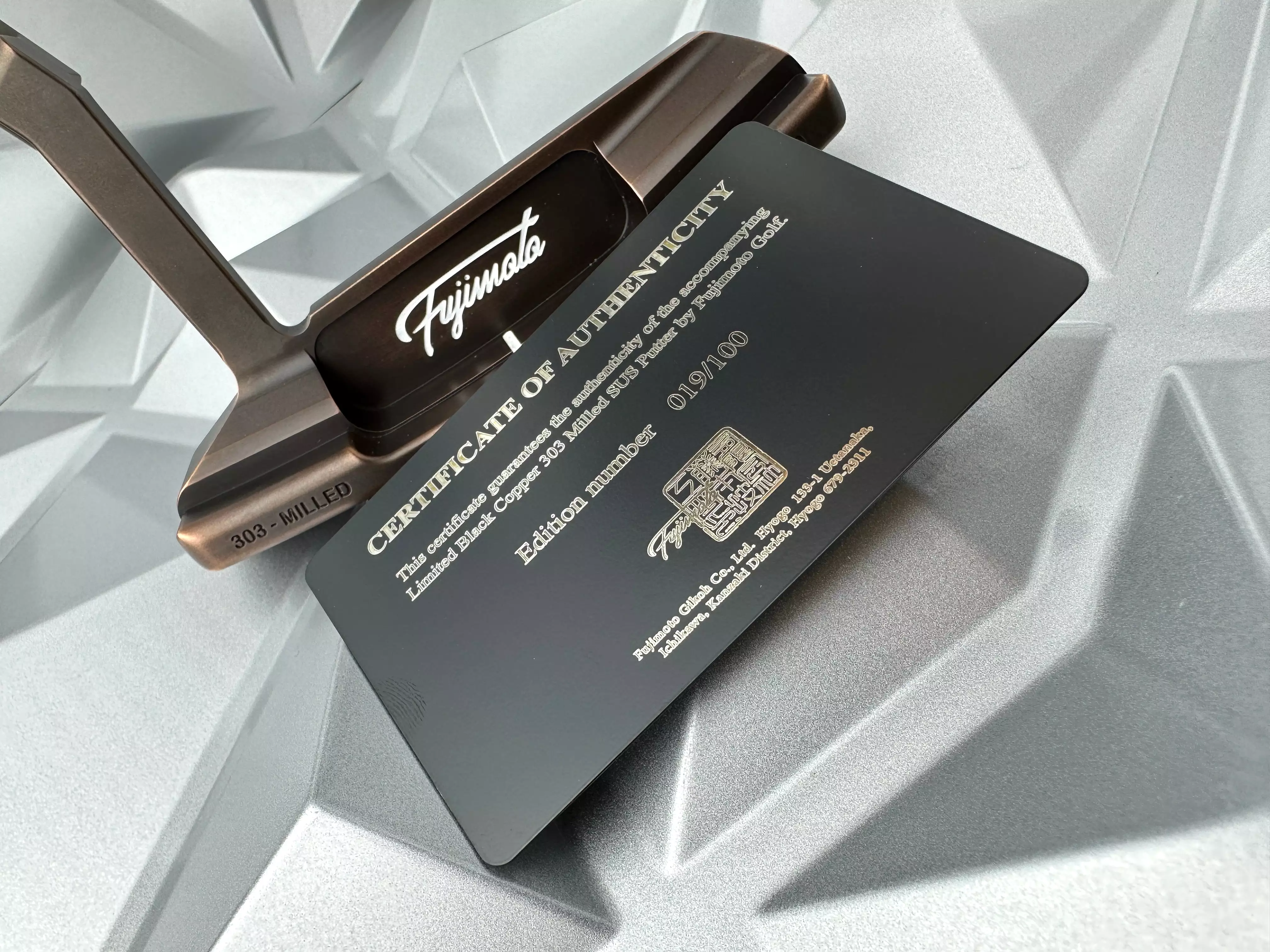 Fujimoto Golf Limited Black Copper Putter 1 OF 100