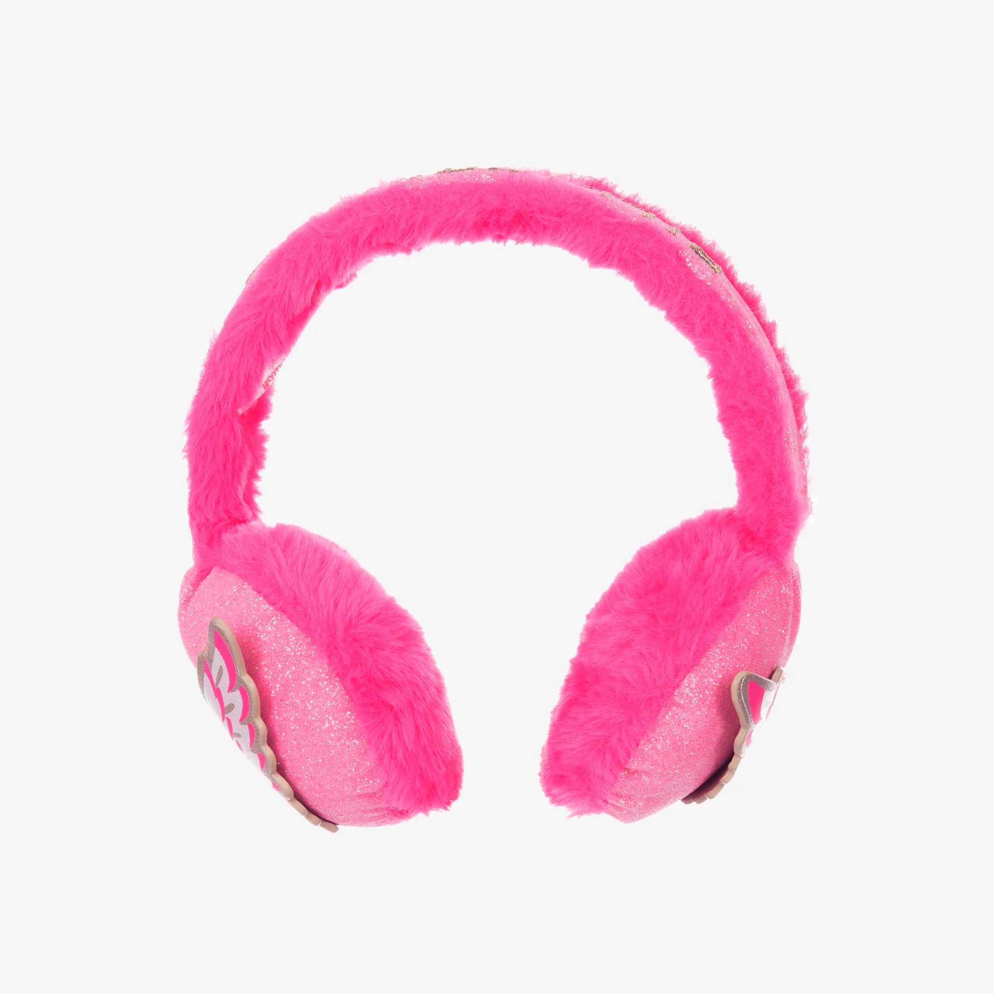 Girls Pink Glitter Ear Muffs