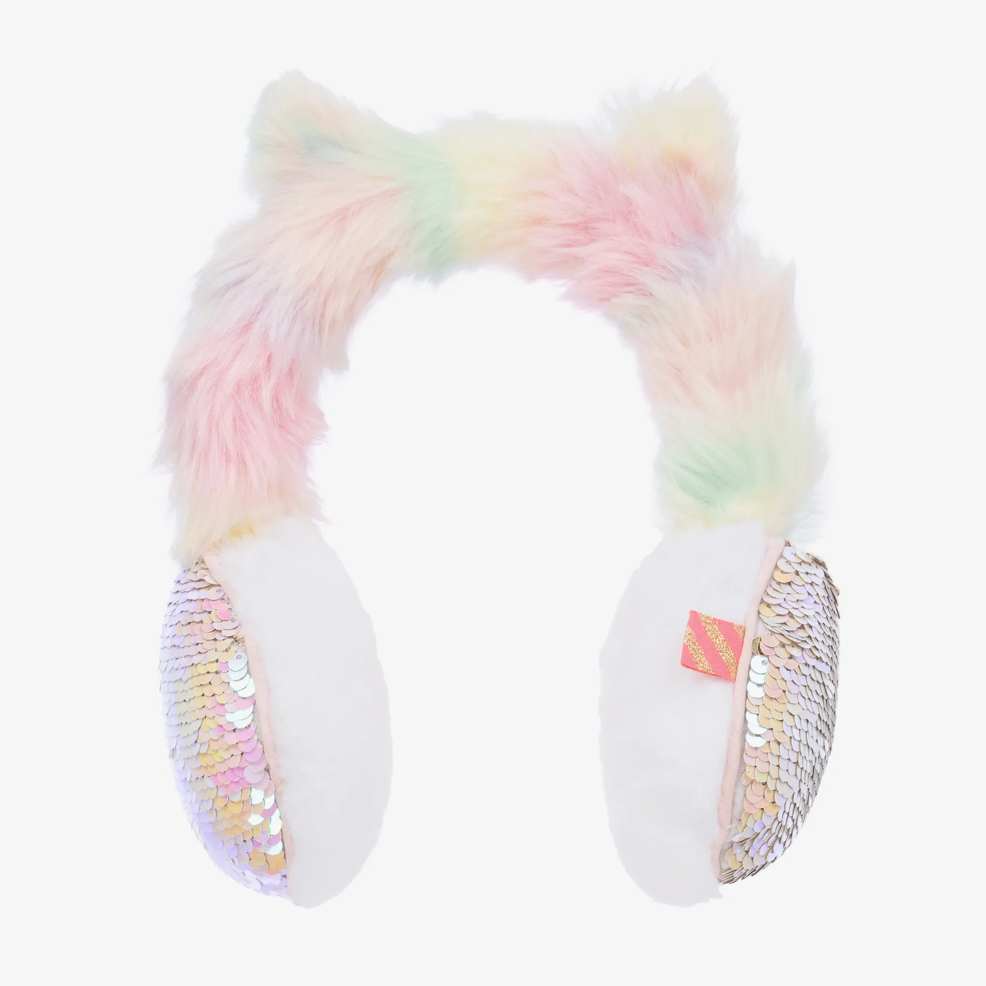 Girls Pink Ombré Cat Ear Muffs