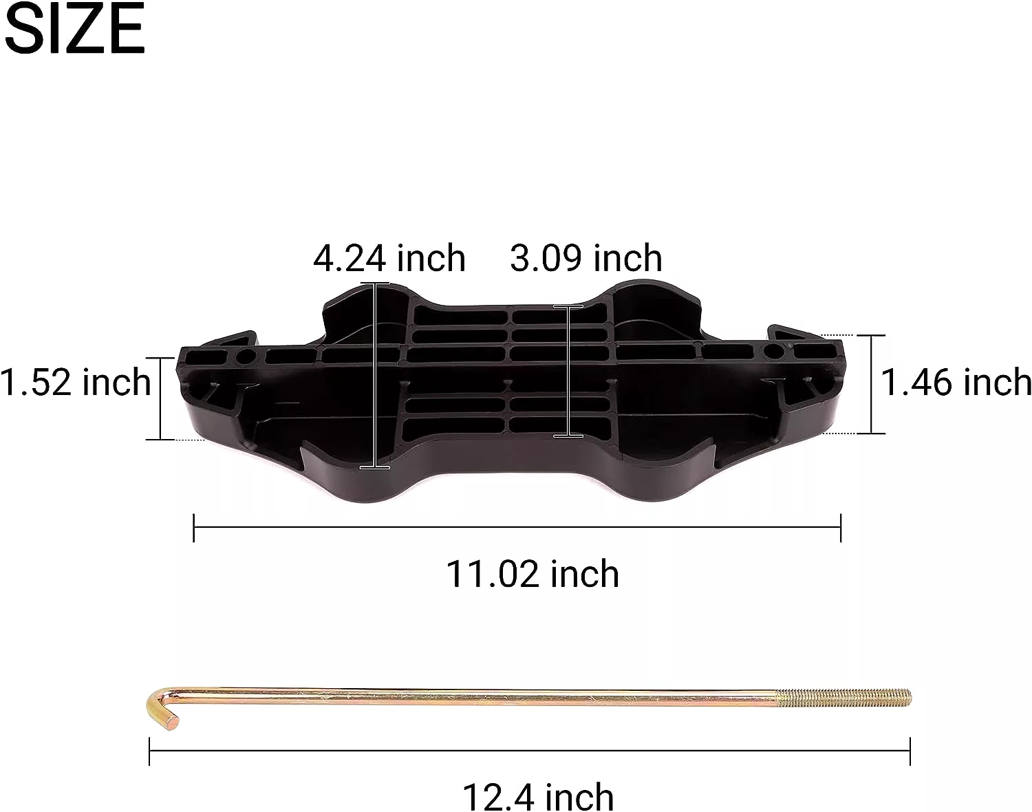 Golf Cart Battery Hold Down for Yamaha Drive G29 2007 - Up - 10L0L