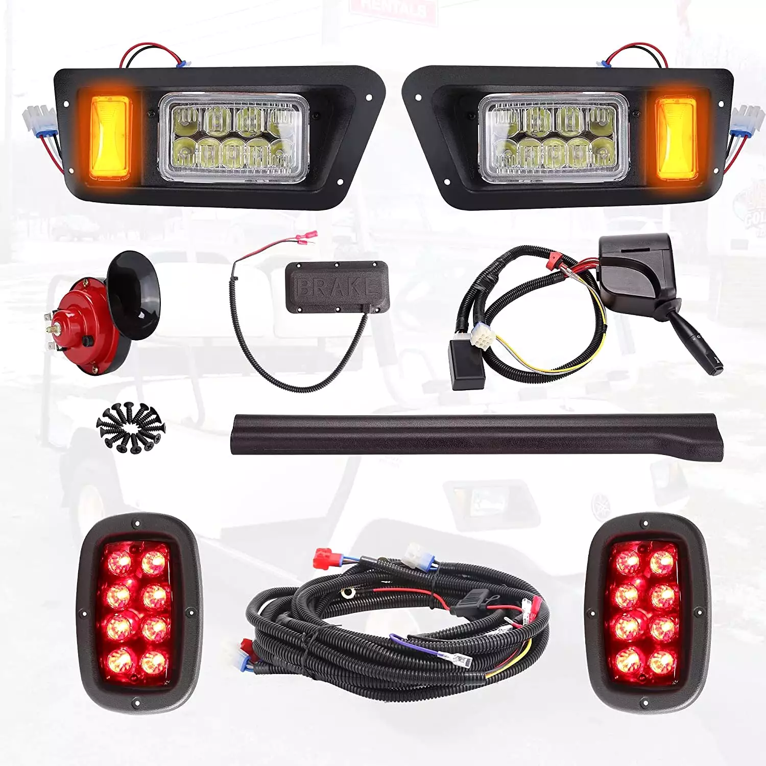 Golf Cart LED Light Kit for Yamaha G14 G16 G19 G22 Gas and Electric - 10L0L