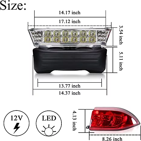 Golf Cart Light Kit Headlight & Taillight with Turn Signal for Club Car Precedent - 10L0L