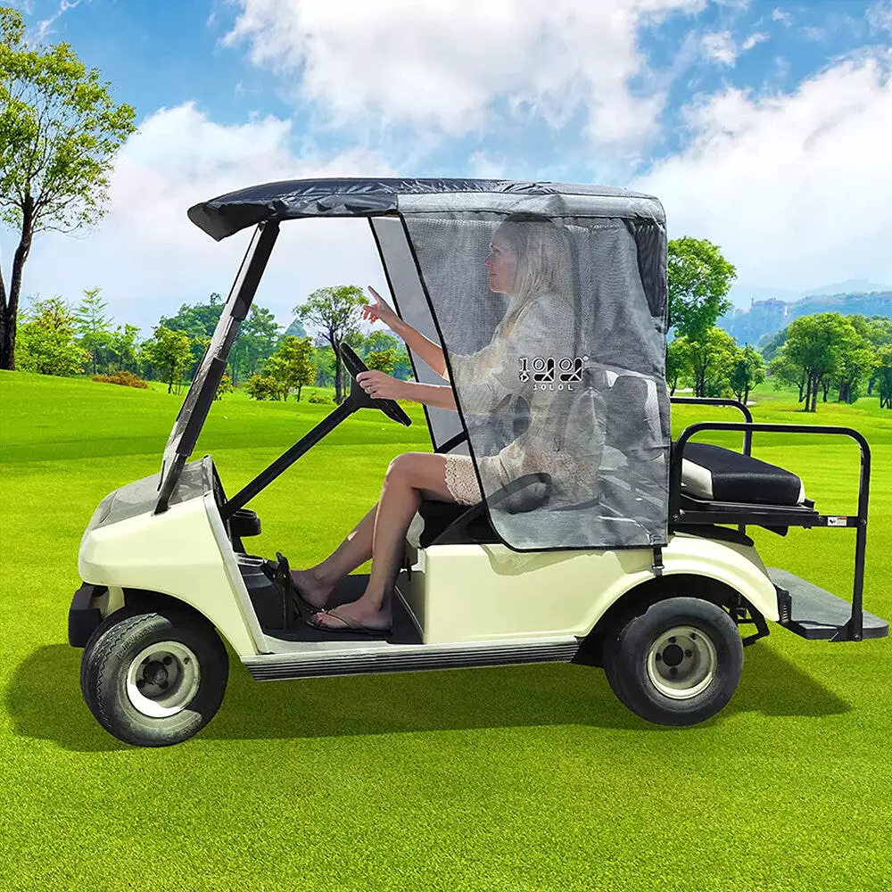 Golf Cart Sun Shade Cover for Club Car DS Enhances Visibility and Blocks Glare