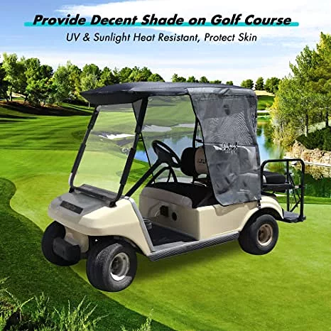 Golf Cart Sun Shade Cover for Club Car DS Enhances Visibility and Blocks Glare