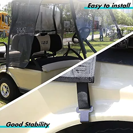 Golf Cart Sun Shade Cover for Club Car DS Enhances Visibility and Blocks Glare