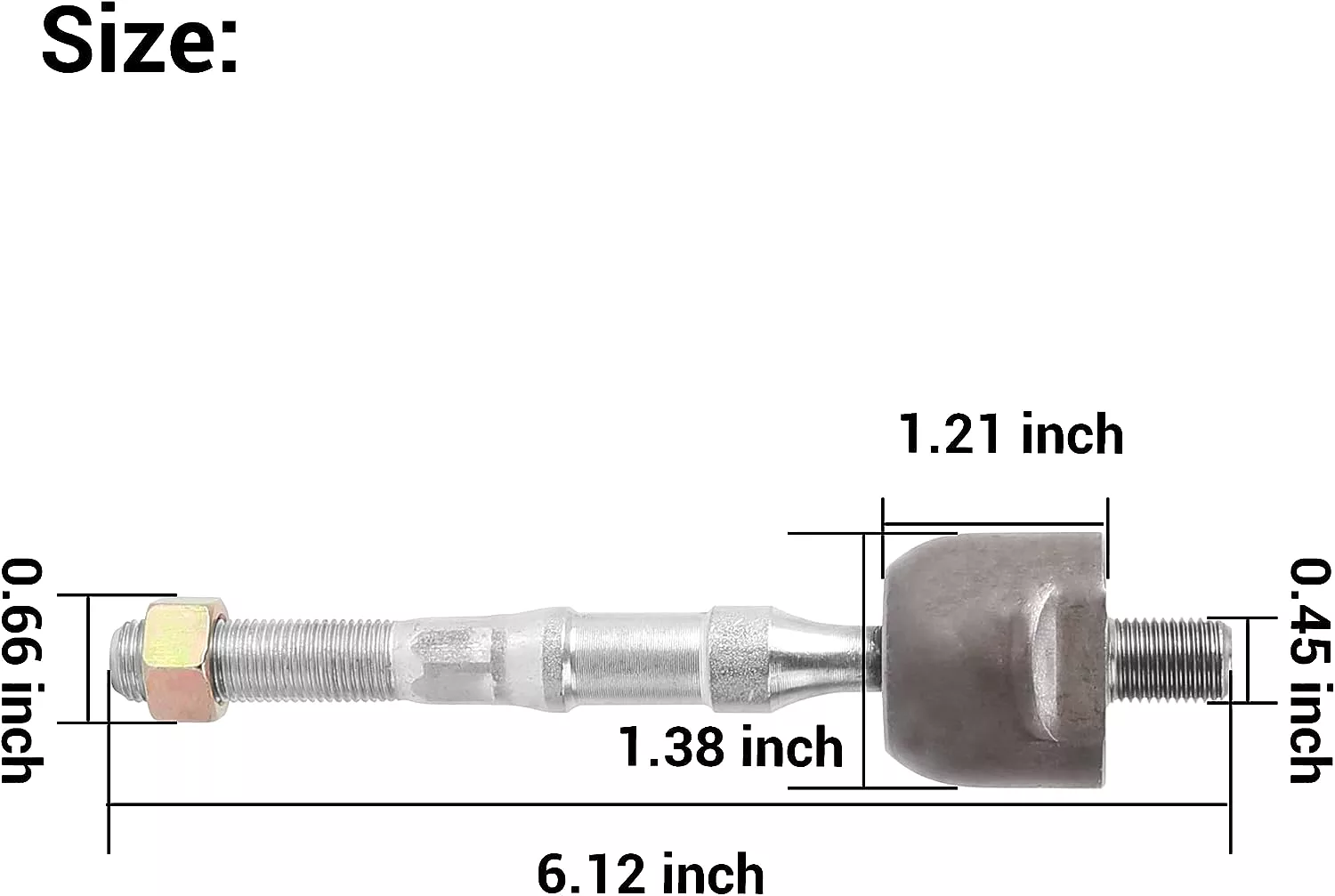 Golf Cart Tie Rod for Yamaha G29 Gas & Electric Golf Cart JW1-F3837-00 - 10L0L