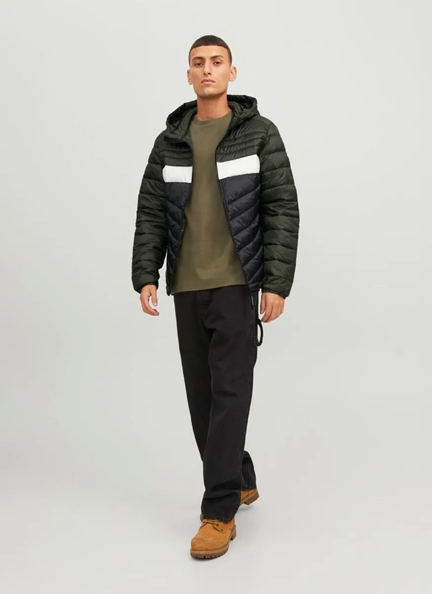 Jack & Jones Hero Puffer Hooded Jacket Rosin/Blocked