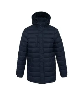 Kariban Mens Lightweight Long Padded Parka Jacket (Navy) - UTPC3823