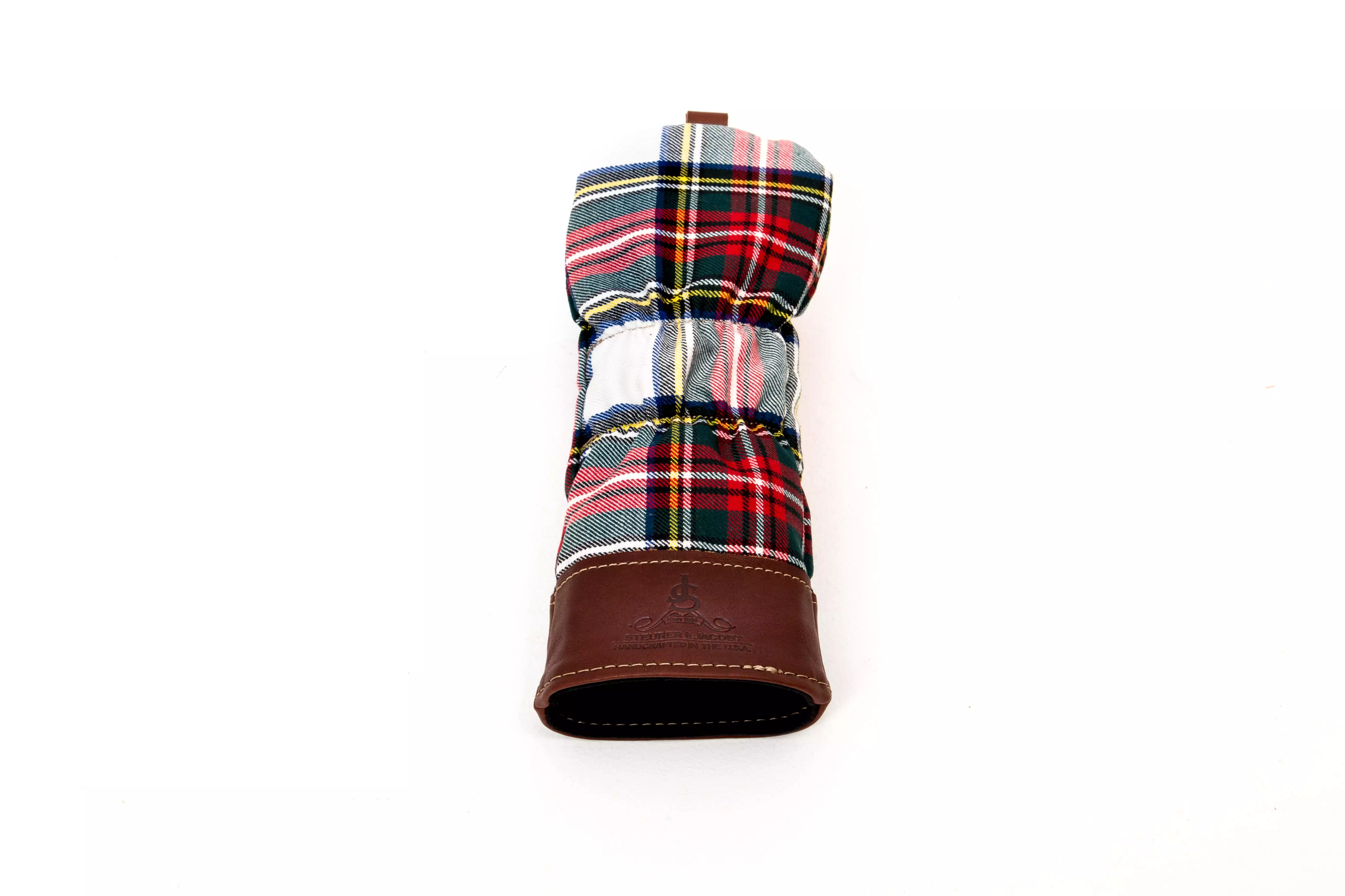 Leather & Wool Tartan Head Cover