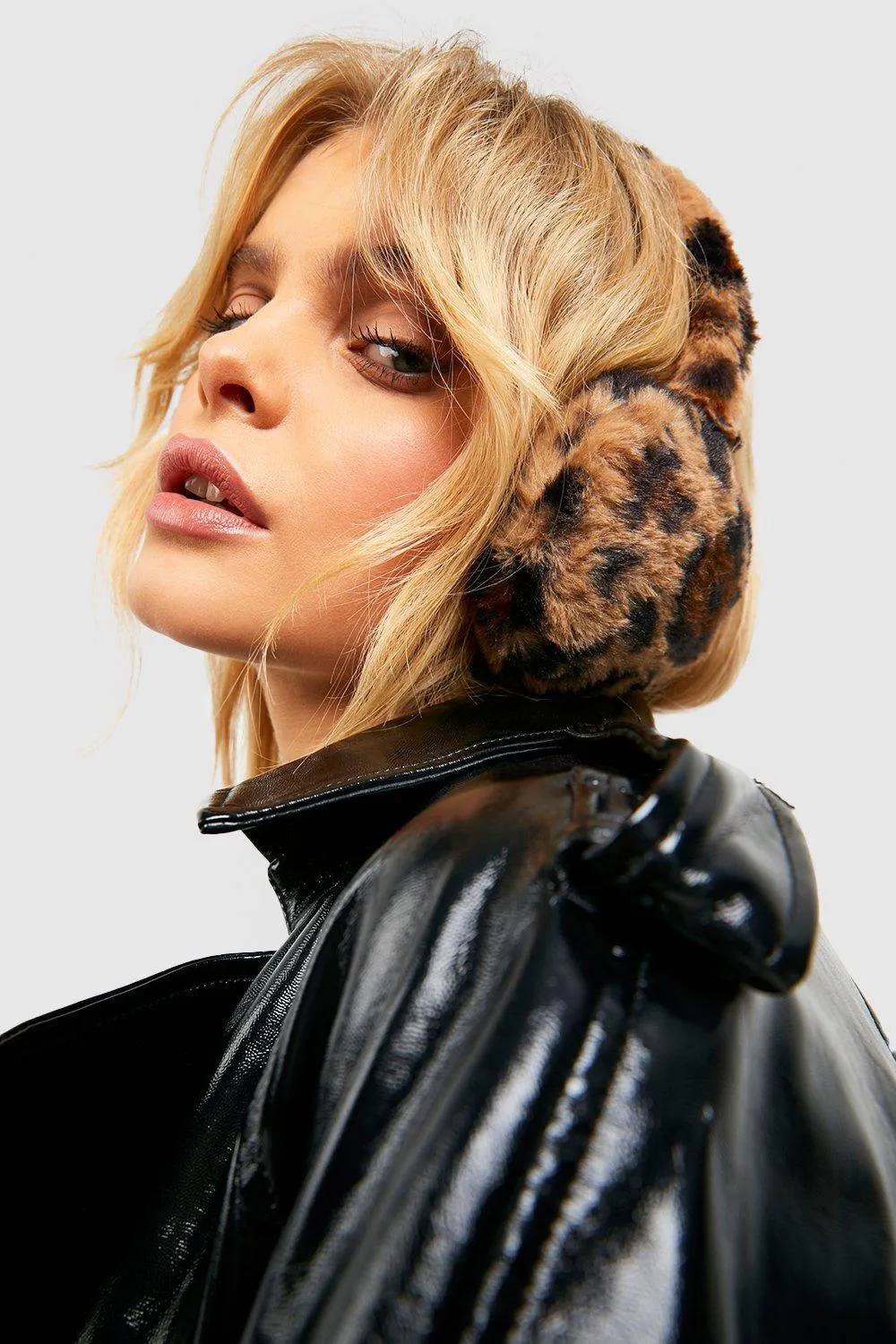 Leopard Print Soft Faux Fur Ear Muffs